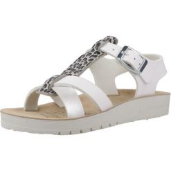 Sandały GEOX J SANDAL COSTAREI GI Biały. Białe sandały damskie Geox, bez wzorów, z syntetyku, bez obcasa. W wyprzedaży za 151.25 zł.