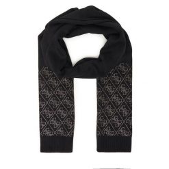 Szalik Guess. Czarne szaliki i kominy damskie Guess, z aplikacjami. Za 299.99 zł.