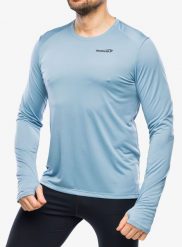 Bluza biegowa męska Inov-8 Performance Long Sleeve. Niebieskie bluzy bez kaptura męskie Inov-8, m, z poliesteru. Za 152.79 zł.