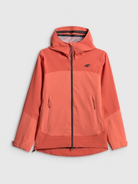 4F Kurtka trekkingowa przeciwdeszczowa membrana 20000 damska - czerwona XXL. Czerwone kurtki damskie 4f, na lato, l, bez wzorów, z tkaniny, bez kaptura. Za 699.99 zł.