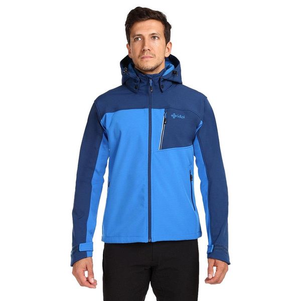 Męska kurtka softshell Kilpi RAVIO-M. Niebieskie kurtki softshell damskie Kilpi, m, bez wzorów, z softshellu, bez kaptura. Za 318.77 zł.