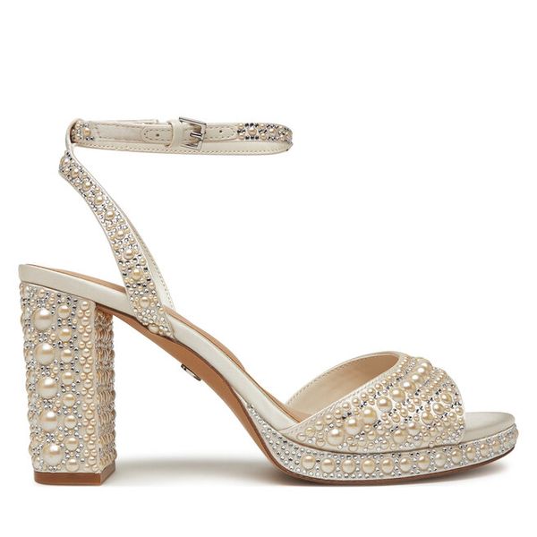 Sandały Aldo. Białe sandały damskie Aldo, bez wzorów, bez obcasa, na słupku. Za 519.99 zł.