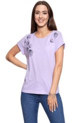 MUSTANG T SHIRT DAMSKI Audrey C Embro 1009480 8076. Fioletowe t-shirty damskie Mustang, s, bez wzorów, bez kołnierzyka. W wyprzedaży za 39.99 zł.