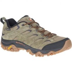 Buty trekkingowe męskie Merrell Moab 3 Gtx. Zielone buty trekkingowe męskie MERRELL, z materiału, bez zapięcia, trekkingowe. Za 754.00 zł.