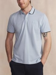 Koszulka polo męska TBS Yvanepol. Niebieskie koszulki polo męskie Tbs, m, bez wzorów, z bawełny, bez ramiączek. Za 250.00 zł.