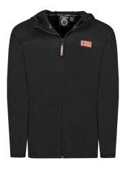 Geographical Norway Kurtka polarowa "Uniclerc" w kolorze czarnym rozmiar: M. Czarne kurtki męskie Geographical Norway, m, bez wzorów, z polaru, bez kaptura. Za 74.95 zł.