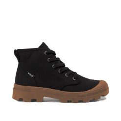 Buty trekkingowe na sznurówki z bawełny organicznej TENERE CVS UNISEX czarne. Czarne kalosze damskie AIGLE, bez wzorów, z bawełny. Za 415.15 zł.
