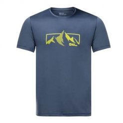 Koszulka sportowa męska Jack Wolfskin 18071841292. Niebieskie t-shirty sportowe męskie Jack Wolfskin, l, bez ramiączek. Za 235.00 zł.