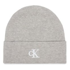 Czapka Calvin Klein. Szare czapki męskie CALVIN KLEIN, na zimę, bez wzorów. Za 129.99 zł.