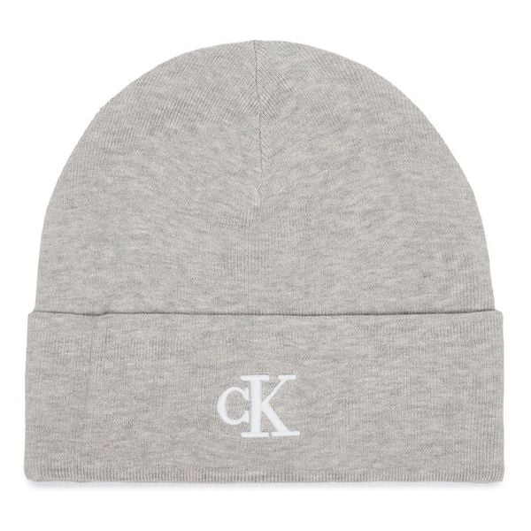 Czapka Calvin Klein. Szare czapki męskie CALVIN KLEIN, na zimę, bez wzorów. Za 129.99 zł.