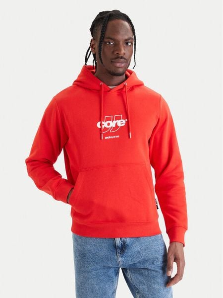 Jack & Jones Bluza Club 12290001 Czerwony Relaxed Fit. Czerwone bluzy bez kaptura męskie Jack & Jones, l, z bawełny. Za 108.99 zł.