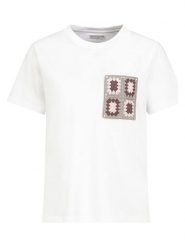 Eight2Nine Koszulka w kolorze białym rozmiar: L. Białe bluzki damskie Eight2Nine, l, bez wzorów, z bawełny, bez kołnierzyka, bez ramiączek. Za 43.99 zł.