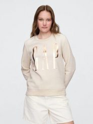 GAP Bluza w kolorze beżowym rozmiar: XS. Brązowe bluzy bez kaptura damskie GAP, xs. Za 83.03 zł.