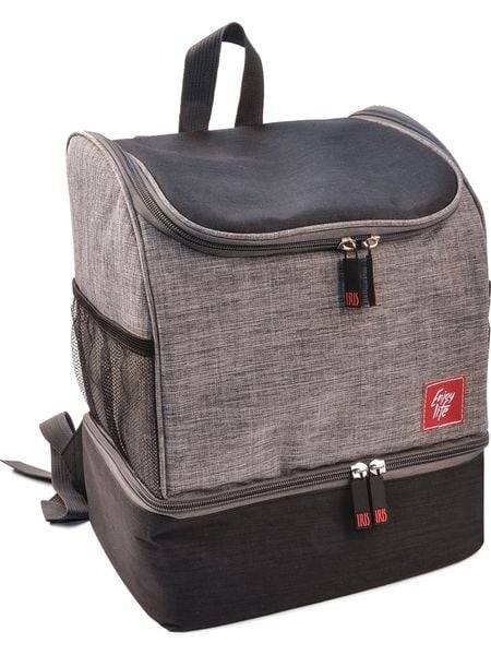 IRIS Barcelona Plecak termiczny "Cooler" w kolorze szarobrązowym - 23,5 x 29 x 18 cm rozmiar: onesize. Brązowe plecaki damskie IRIS Barcelona, bez wzorów, z materiału, sportowe. Za 129.95 zł.
