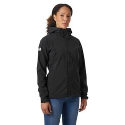 Kurtka softshell damska Helly Hansen W Paramount Hood Softshell Jkt. Czarne kurtki damskie Helly Hansen, s, bez wzorów, z softshellu, bez kaptura. Za 638.50 zł.