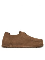 Birkenstock Półbuty Utti Lace 1027274 Brązowy. Brązowe półbuty męskie Birkenstock, ze skóry, bez zapięcia. Za 569.99 zł.