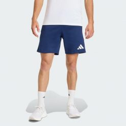 Szorty Entrada26. Białe szorty męskie Adidas, z polaru, bez kołnierzyka. Za 149.00 zł.