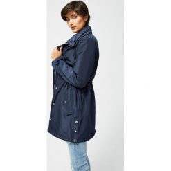 Kurtka parka z kapturem. Niebieskie kurtki damskie MOODO, xs, bez wzorów, z poliesteru, z kapturem. Za 139.99 zł.