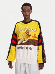Adidas Bluza Archive Cycling JW0147 Żółty Oversize. Żółte bluzy bez kaptura damskie Adidas, l, z bawełny. Za 639.99 zł.