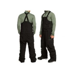 Męskie Spodnie Quiksilver Technical Snow Bib Pants. Czarne spodnie materiałowe męskie Quiksilver, bez wzorów, z poliesteru, sportowe. W wyprzedaży za 469.00 zł.