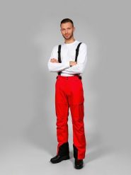 Alpine Pro Spodnie narciarskie "Edes 2" w kolorze czerwonym rozmiar: XL. Czerwone spodnie materiałowe męskie Alpine Pro, bez wzorów. Za 696.20 zł.