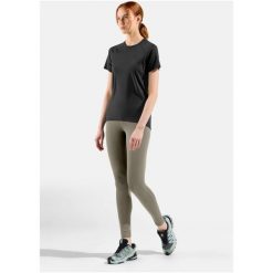 Legginsy damskie Odlo ASCENT MEDIUM SUPPORT Tights. Zielone legginsy damskie Odlo, bez wzorów. W wyprzedaży za 386.99 zł.