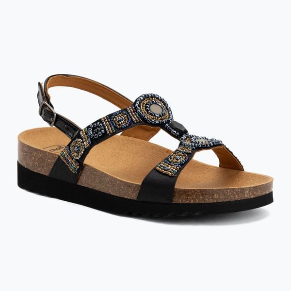 Sandały damskie Scholl Bogota Sandal Med. Czarne sandały damskie Scholl, bez wzorów, z materiału, bez obcasa. Za 289.99 zł.