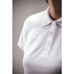 Biała koszulka polo Erima Teamsports. Białe koszulki polo męskie 55PROTEC, na lato, m, bez wzorów, z bawełny, bez ramiączek. Za 248.99 zł.