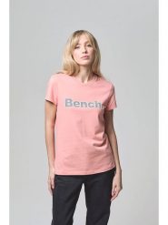 Bench Koszulka "Leora" w kolorze koralowym rozmiar: 38. Czerwone bluzki damskie Bench, bez wzorów, z bawełny, bez kołnierzyka, bez ramiączek. Za 65.85 zł.