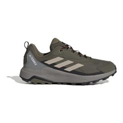 Buty adidas Terrex Anylander ID0894 zielone. Zielone buty trekkingowe męskie z syntetyku, bez zapięcia, adidas terrex. Za 450.61 zł.