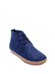 Comfortfusse Trzewiki "BlasWool" w kolorze granatowym rozmiar: 39. Niebieskie botki damskie Comfortfusse, z wełny, z okrągłym noskiem, bez obcasa, bez zapięcia. Za 267.92 zł.