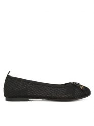 LOVE MOSCHINO Baleriny JA11051G0MIQ0000 Czarny. Czarne baleriny damskie Love Moschino, bez wzorów, z materiału, bez obcasa. Za 469.99 zł.