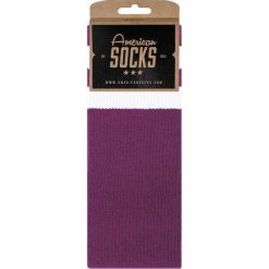 Skarpety American Socks Plum Mid High. Fioletowe skarpetki męskie AMERICAN SOCKS, bez wzorów. Za 80.37 zł.