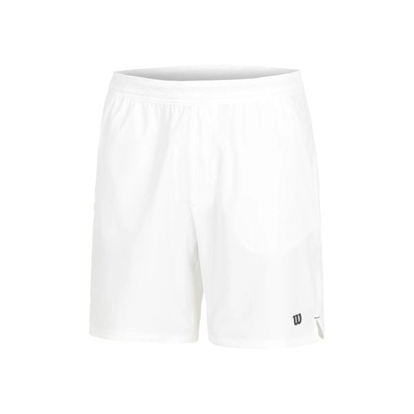 Spodenki tenisowe męskie Wilson Team 7". Białe szorty męskie Wilson, bez wzorów. Za 209.99 zł.