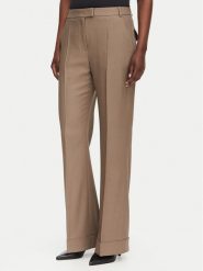 BOSS Spodnie materiałowe Talia5 50564488 Brązowy Regular Fit. Brązowe spodnie materiałowe damskie Boss, bez wzorów, z materiału. Za 1,059.00 zł.