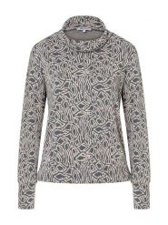 More & More Koszulka w kolorze szaro-kremowym rozmiar: 44. Szare bluzki damskie MORE & MORE, bez wzorów, bez kołnierzyka. Za 152.98 zł.