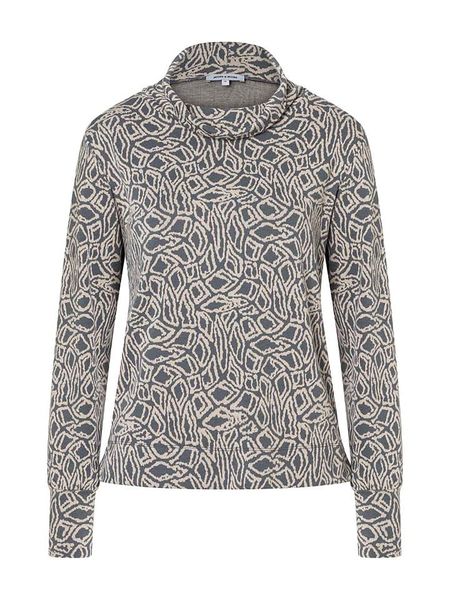 More & More Koszulka w kolorze szaro-kremowym rozmiar: 42. Szare bluzki damskie MORE & MORE, bez wzorów, bez kołnierzyka. Za 165.99 zł.