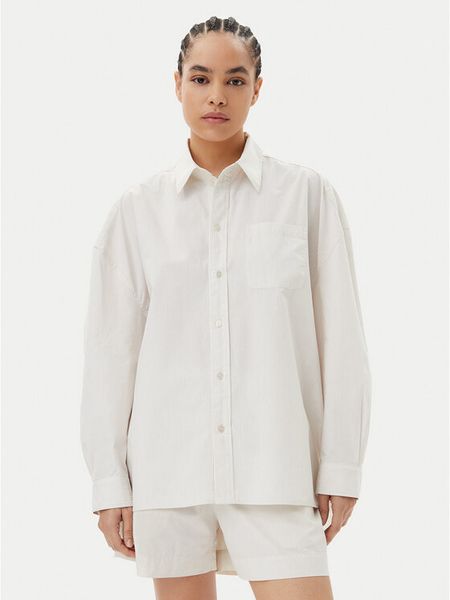 Herskind Koszula Lex 5567172 Écru Relaxed Fit. Koszule damskie Herskind, bez wzorów, z bawełny, bez kołnierzyka, bez ramiączek. Za 419.99 zł.