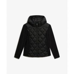 Damska kurtka z kapturem Superdry Heritage Storm. Czarne kurtki damskie Superdry., xl, bez wzorów, z meshu, z kapturem. Za 560.55 zł.