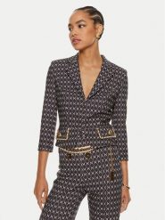 Elisabetta Franchi Marynarka GI-S85-46E2 Czarny Regular Fit. Czarne marynarki i żakiety damskie Elisabetta Franchi, s, bez wzorów, z syntetyku. Za 1,389.00 zł.