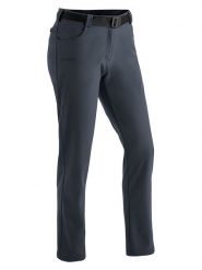 Maier Sports Spodnie softshellowe "Perlit" w kolorze granatowym rozmiar: 48. Niebieskie spodnie dresowe damskie Maier Sports, bez wzorów, z materiału. Za 322.14 zł.