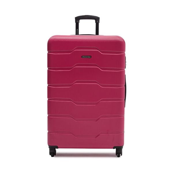 Walizka duża Puccini. Czerwone walizki Puccini, bez wzorów, duże. Za 489.99 zł.