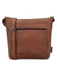 Beagles Skórzana torebka "Benidorm" w kolorze jasnobrązowym - 32 x 28 x 11 cm rozmiar: onesize. Brązowe torebki klasyczne damskie Beagles, bez wzorów, z materiału, bez dodatków. Za 173.99 zł.