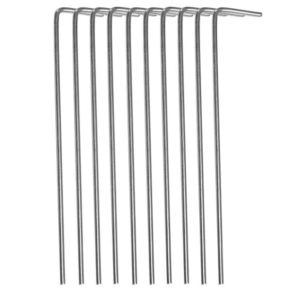 Śledzie do namiotu 10 szt. 17,5 cm stalowe szpilki namiotowe. Szare szpilki SPRINGOS, bez wzorów, bez obcasa. Za 7.99 zł.
