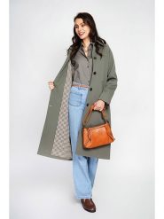 ASSUILI Trencz w kolorze khaki rozmiar: 40. Brązowe bluzy z kapturem damskie Assuili. Za 313.24 zł.