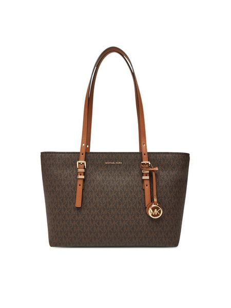 MICHAEL Michael Kors Torebka Quinn 30T5GQNT2B Brązowy. Brązowe torebki klasyczne damskie MICHAEL Michael Kors, bez wzorów, ze skóry, bez dodatków. Za 899.99 zł.