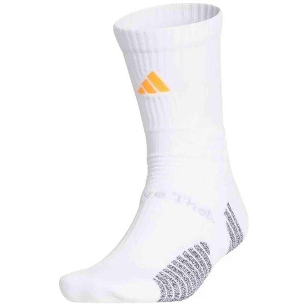 Skarpetki adidas AE. Białe skarpetki damskie Adidas, bez wzorów, z materiału. Za 121.50 zł.