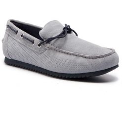 Mokasyny GEOX - U Shark A U82Q5A 00022 C4051 Lt Jenas. Szare mokasyny męskie Geox, z materiału. W wyprzedaży za 259.00 zł.