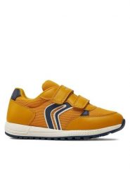 Geox Sneakersy J Alben Boy J459EC 01454 C2PF4 S Żółty. Żółte buty sportowe chłopięce Geox, z meshu, bez zapięcia. Za 139.99 zł.
