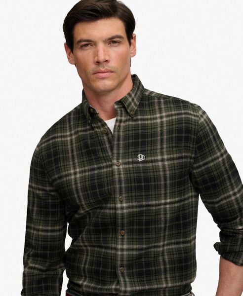 Superdry Koszula Lumberjack z długim rękawem, bawełna, luźny krój. Zielone koszule damskie Superdry., l, bez wzorów, z bawełny, bez kołnierzyka, bez ramiączek. Za 313.05 zł.